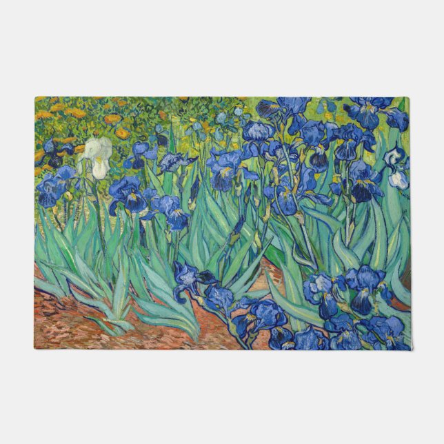 Felpudo Vincent Van Gogh - Lirios (Anverso)