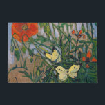 Felpudo Vincent van Gogh - Mariposas y Papas<br><div class="desc">Mariposas y cachorros - Vincent van Gogh,  Oil on Canvas,  1890</div>