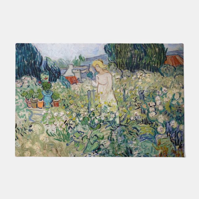 Felpudo Vincent van Gogh - Miss Gachet en su jardín (Anverso)