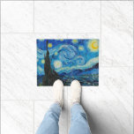 Felpudo Vincent van Gogh, Noche Starry<br><div class="desc">Noche estrellada,  famosa pintura de Vincent van Gogh</div>