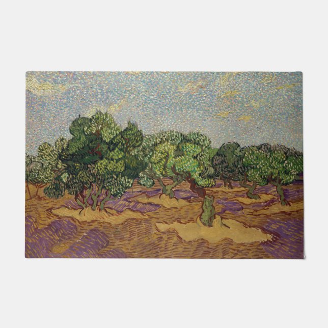Felpudo Vincent van Gogh - Olivos (Anverso)