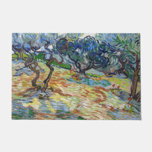 Felpudo Vincent van Gogh - Olivos: Cielo azul brillante