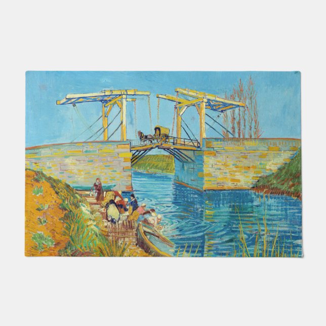 Felpudo Vincent van Gogh - Puente Langlois en Arles #1 (Anverso)