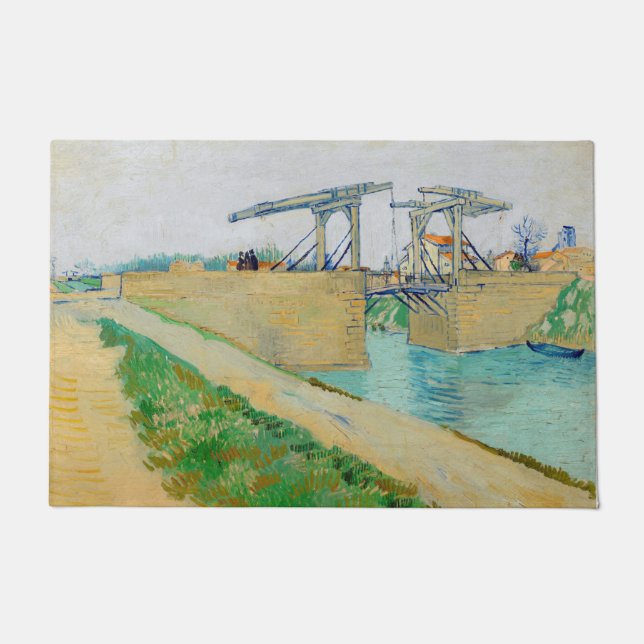 Felpudo Vincent van Gogh - Puente Langlois en Arles #2 (Anverso)