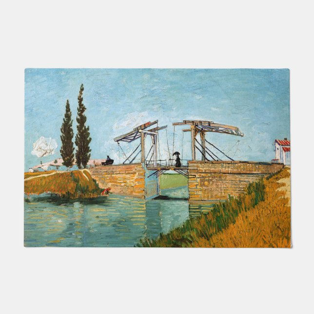 Felpudo Vincent van Gogh - Puente Langlois en Arles #3 (Anverso)