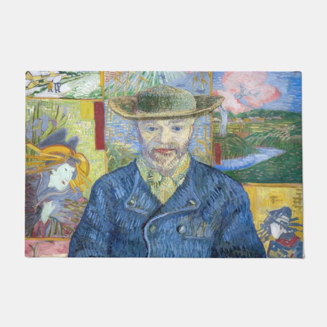 Felpudo Vincent van Gogh - Retrato de Pere Tanguy (Anverso)