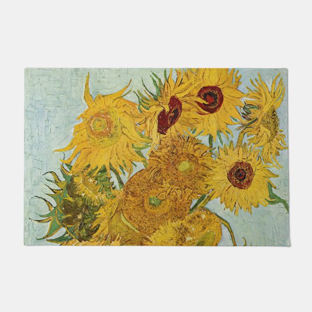 Felpudo Vincent Van Gogh - Vase con doce girasoles (Anverso)