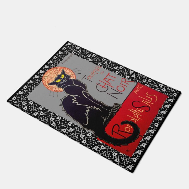 Felpudo Viñeta Chat Noir Black Cat Tour Art 2 (Angular)