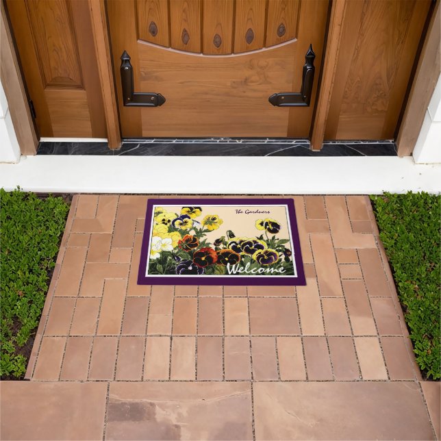 Felpudo Viñeta, Pansey Botánico Art Doormat (Exterior)