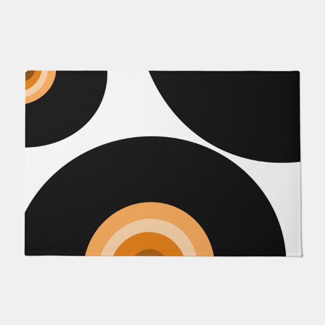 Felpudo Vinilo arco iris retro #2 #wall #art (Anverso)