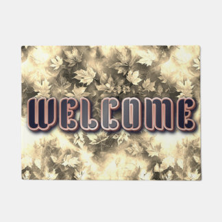 Felpudo Vintage Autums Leaves Welcome Mat