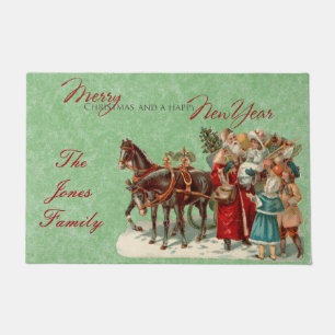 Felpudo Vintage Christmas Door Mat