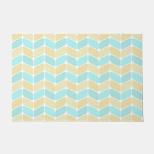 Felpudo Vintage Diagonal Rectangles Sandy Beach