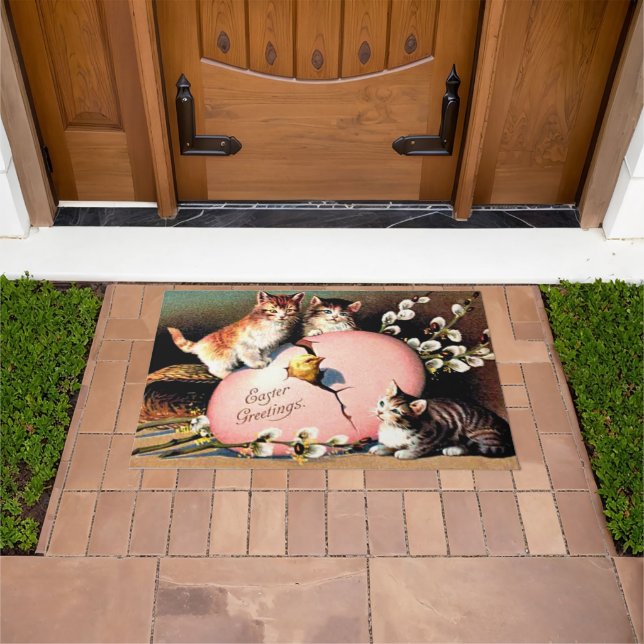 Felpudo Vintage Easter Greetings (Exterior)