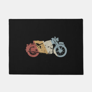 Felpudo Vintage estilo retro de motocicleta
