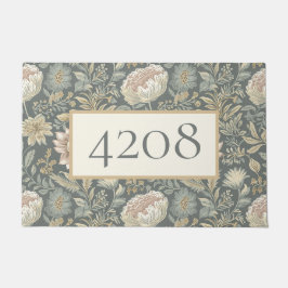 Felpudo Vintage Flor Floral Tradicional Botánica