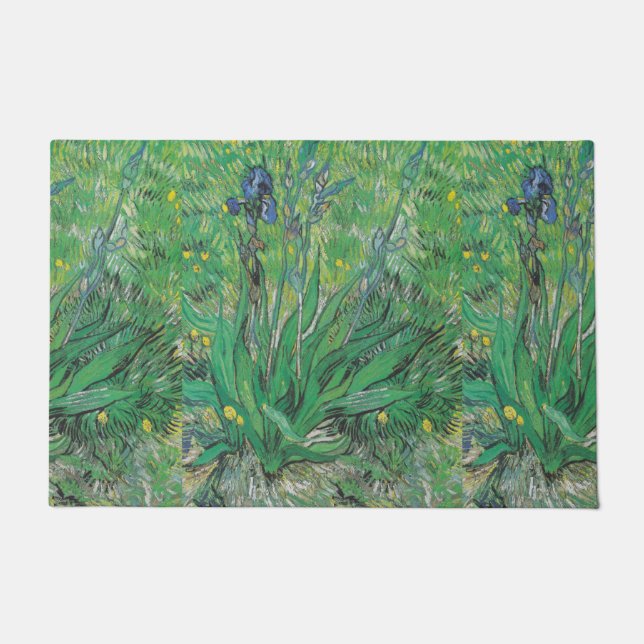Felpudo Vintage Floral Van Gogh Iris (Anverso)