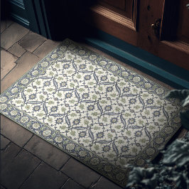Felpudo Vintage Greenery William Morris Floral Pattern