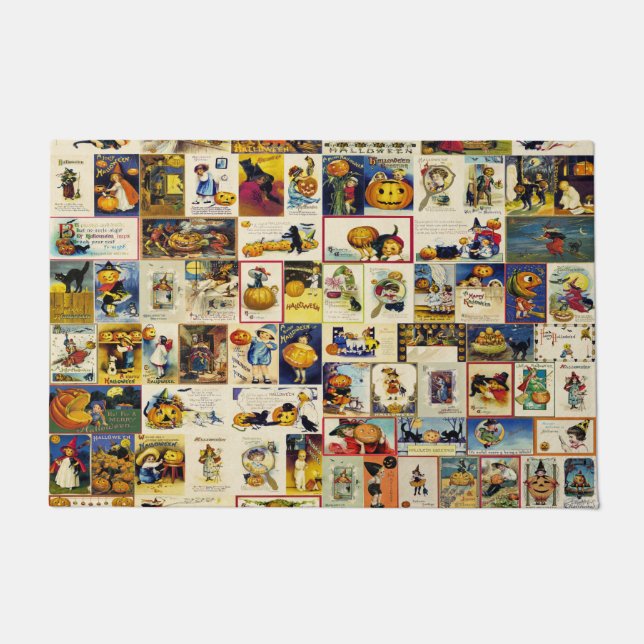 Felpudo Vintage Halloween Ephemera (Anverso)