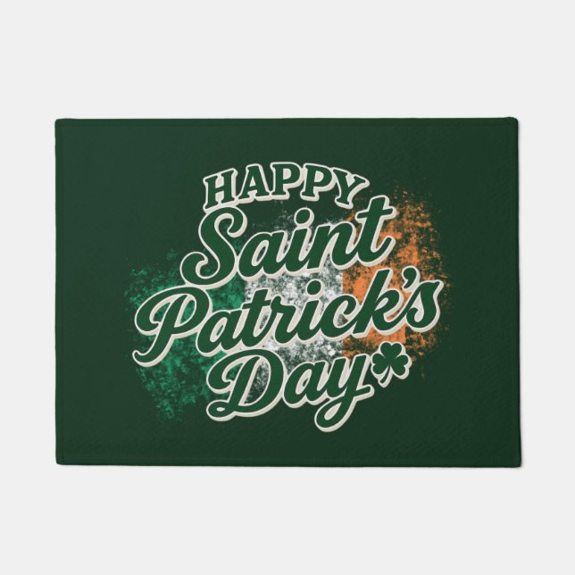 Felpudo Vintage Happy Saint Patrick's day  (Anverso)