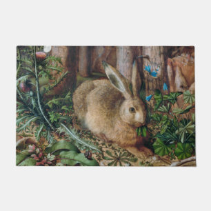 Felpudo Vintage Hare in the Forest - Hans Hoffmann