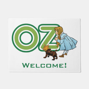 Felpudo Vintage mago de Oz Dorothy Toto con las letras