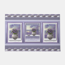 violetas en tarro lunar