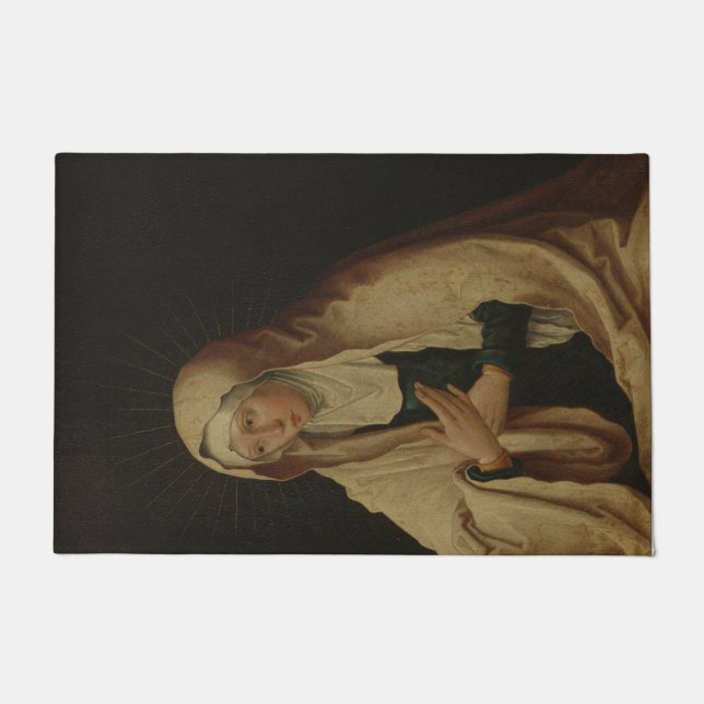 Felpudo Vírgenes María (por Lucas van Leyden) (Anverso)