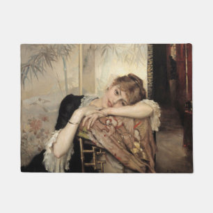 Felpudo Virginie (La mujer parisina) (de Albert Edelfelt)