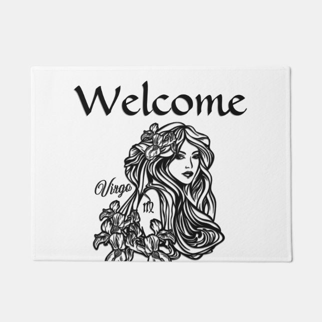 Felpudo Virgo El Zodiaco Virgen (Anverso)