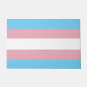 Felpudo Visibilidad de la bandera del orgullo transgénero 
