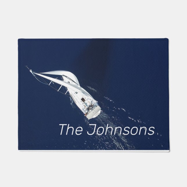 Felpudo Vista aérea de la libertad de navegación (Anverso)