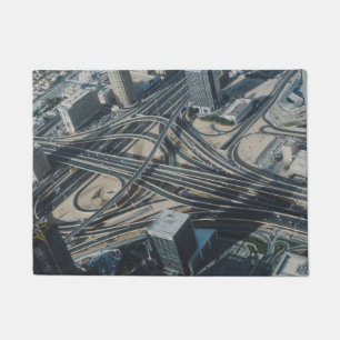 Felpudo Vista de la carretera Burj Khalifa, Dubai