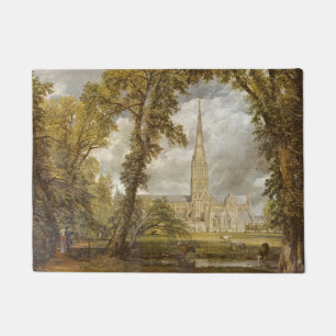 Felpudo Vista de la Catedral de Salisbury (monumento en in