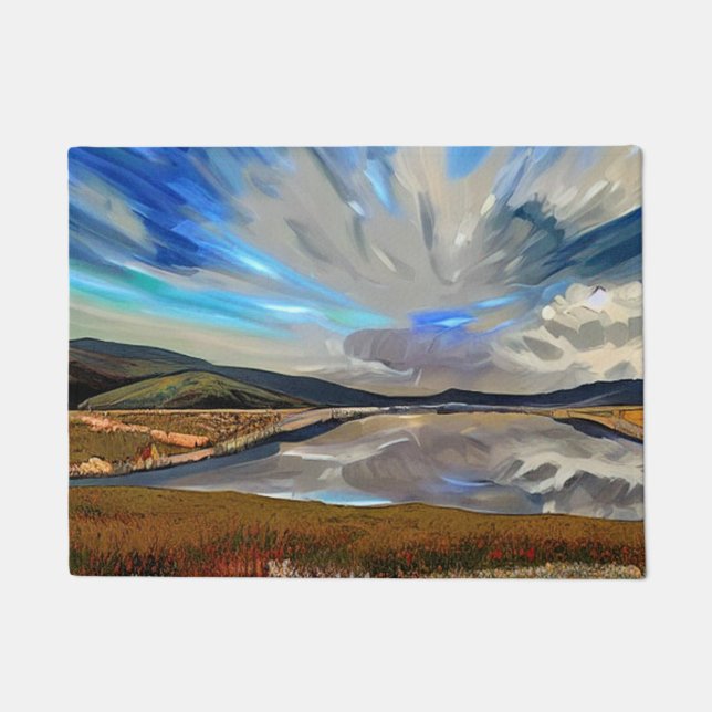 FELPUDO VISTA DE LAGO (Anverso)