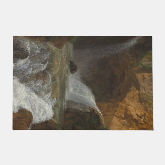 Felpudo Vista de las cascadas de Tivoli (por Bidauld) (Anverso)