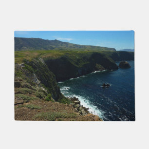 Felpudo Vista desde la isla de Santa Cruz en las Islas del