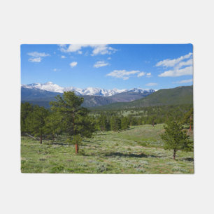 Felpudo Vista panorámica de Rocky Mountain