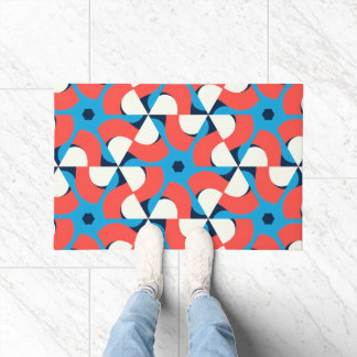 Felpudo Vivid Geometry Crimson