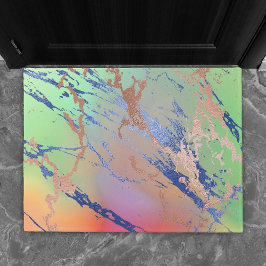 Felpudo Vivid Marble | Colorida acuarela pastel negrita
