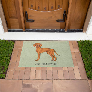 Felpudo Vizsla Húngaro Perro de Dibujos Animados Lindo y N