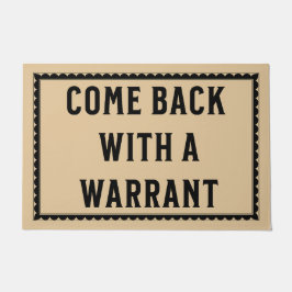 Felpudo Volver con una orden - Divertida puerta Mat