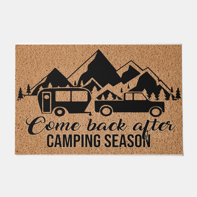 Felpudo Volver después de la temporada de camping (Anverso)