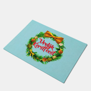 Felpudo Vrolijk Kerstfeest Holandés Feliz Navidad