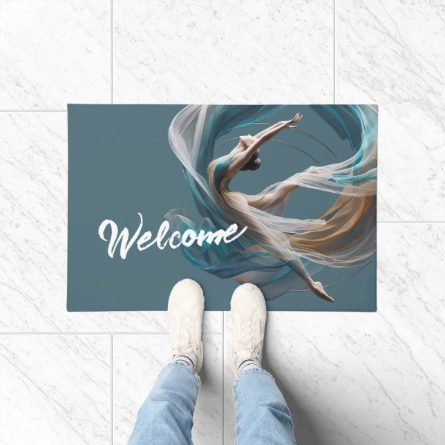 Felpudo Vuelo aéreo Aire Yoga Instructor Pilates Fitness (Interior)