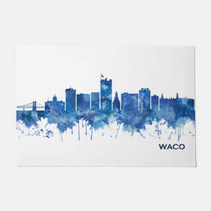 Felpudo Waco Texas Skyline Blue