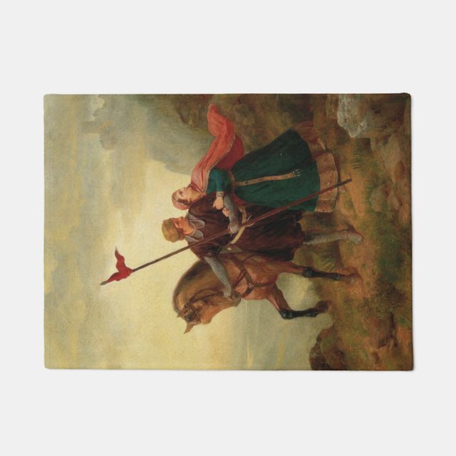 Felpudo Walther y Hildegund huyendo con su caballo (Anverso)