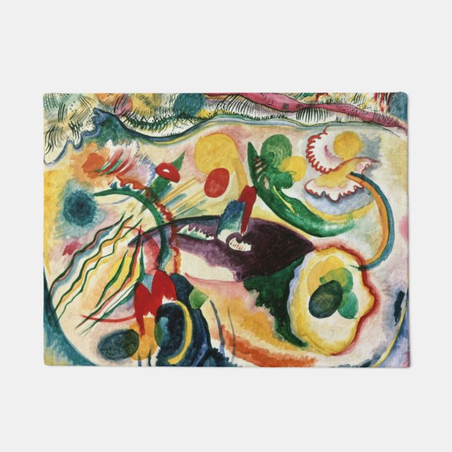 Felpudo Wassily Kandinsk - El tema del último juicio (Anverso)