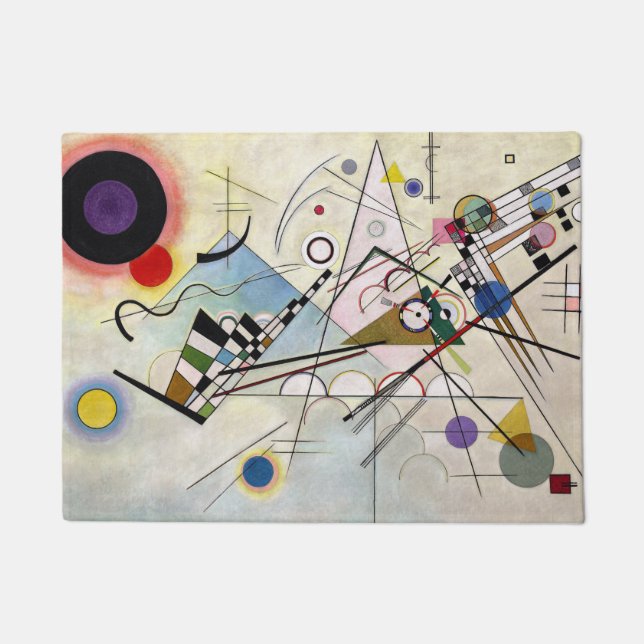 Felpudo WASSILY KANDINSKY - Composición VIII 1923 (Anverso)