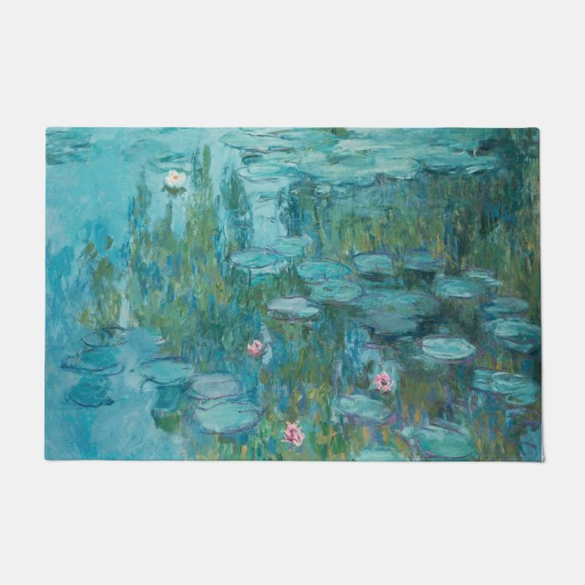 Felpudo Water Lilies (por Claude Monet, 1915) (Anverso)